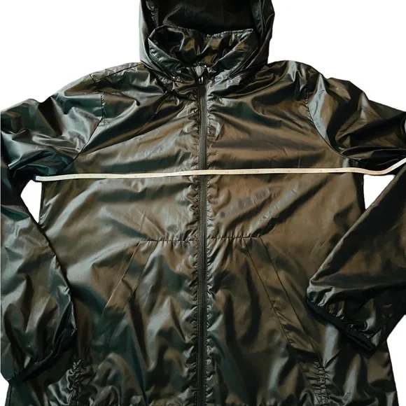 ADIDAS WOMENS BLACK ZIPPERED ATHLETIC WINDBREAKER SIZE MEDIUM - Picture 5 of 13